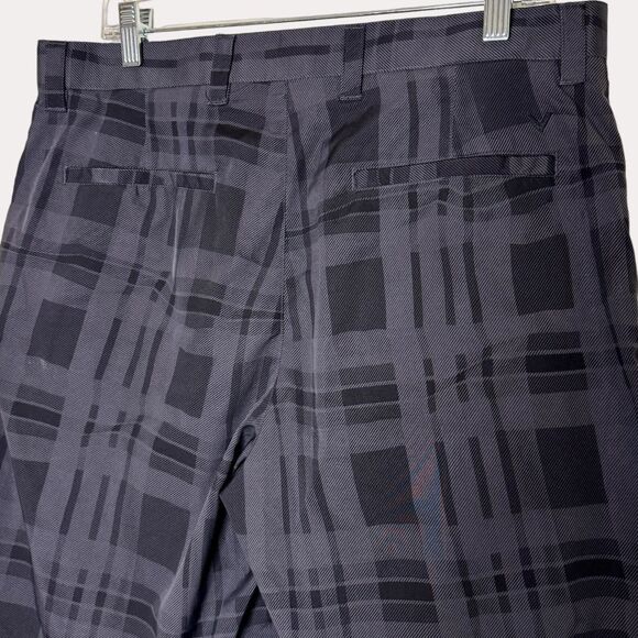 Callaway Mens Golf Shorts Plaid Black Gray 34 bv - Picture 4 of 6